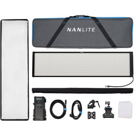 Nanlite PavoSlim 240CL - panel LED, RGBWW, CRI 96, TLCI 97, 2700-7500K, 240W_Zawartość zestawu_4
